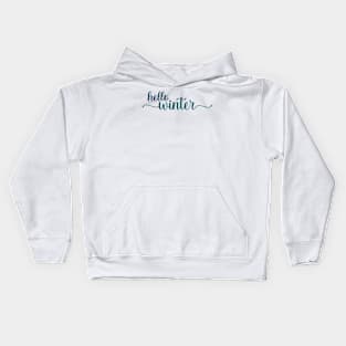 Hello winter Kids Hoodie